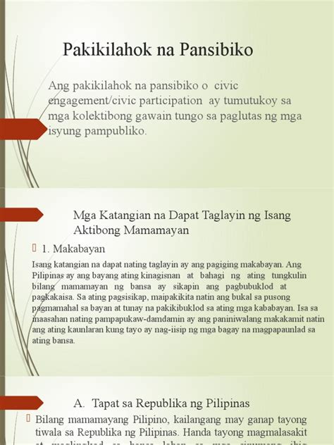 pakikilahok na pansibiko kahulugan.
